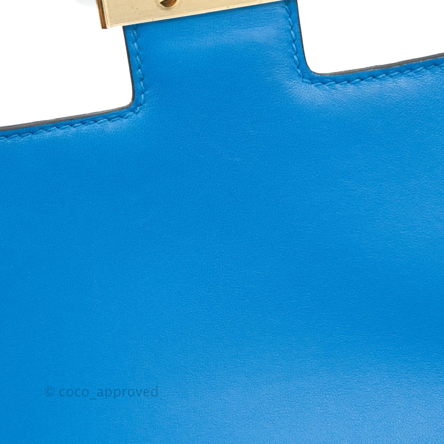 Hermès Constance 24 Bleu Frida Evercolor Gold Hardware