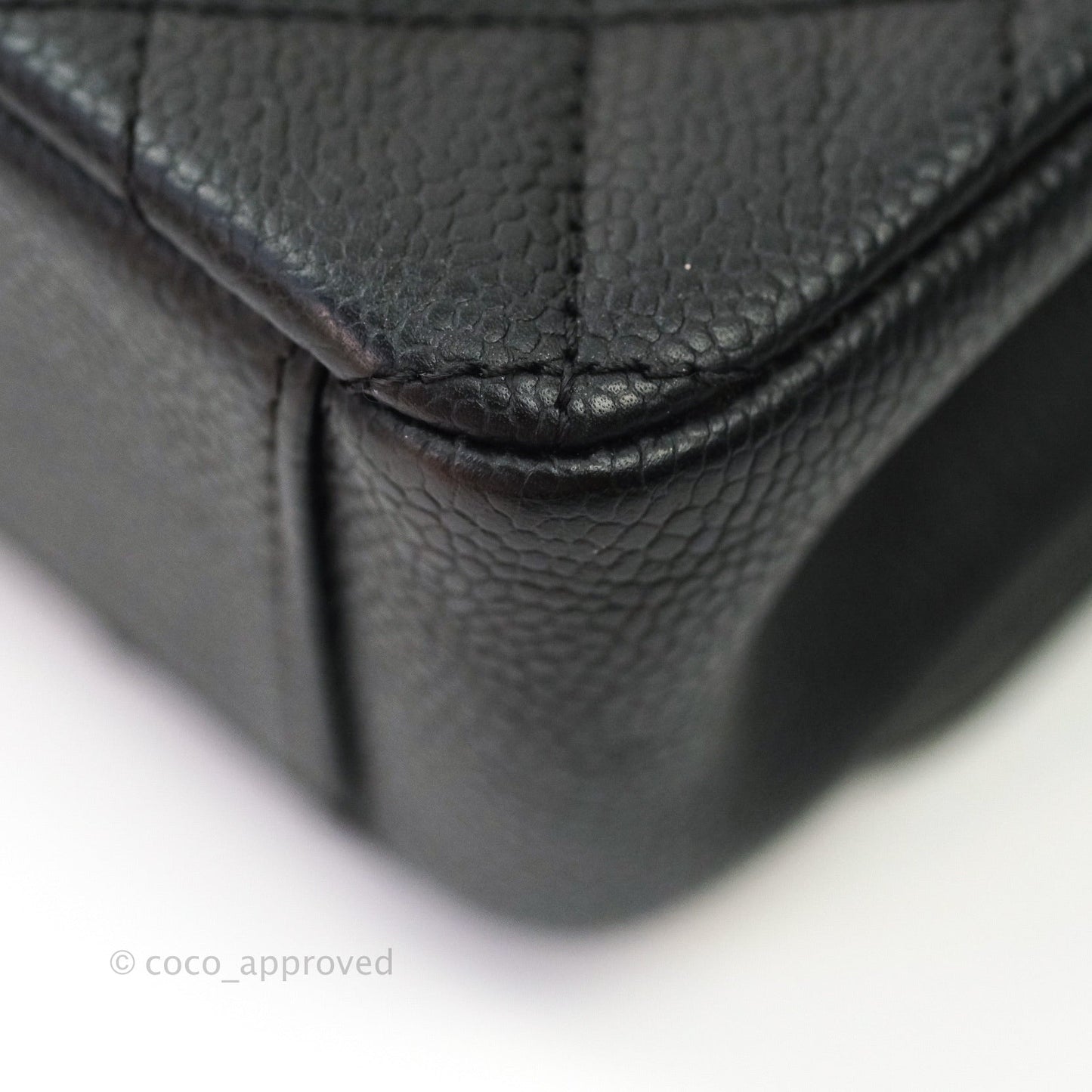 Chanel Quilted Small CC Filigree Flap Black Caviar