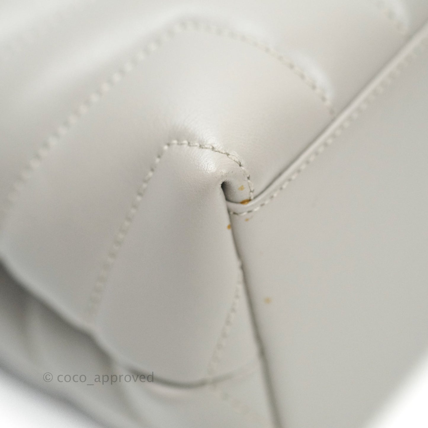 Saint Laurent Loulou Small Bag Light Grey Silver Hardware