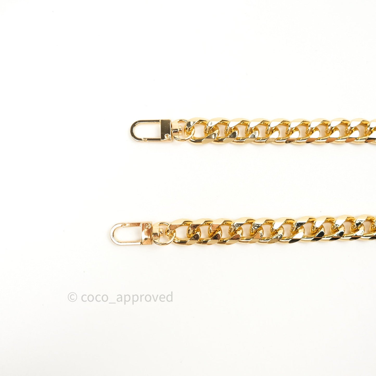 1.5cm Trimmed Aluminium Chain (Gold)