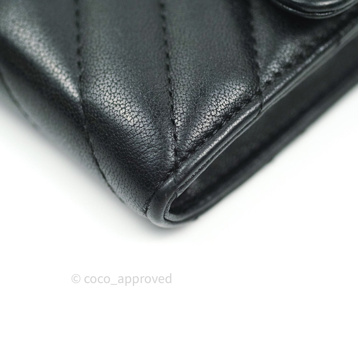 Chanel Chevron Sheepskin Reissue Large Flap Wallet So Black
