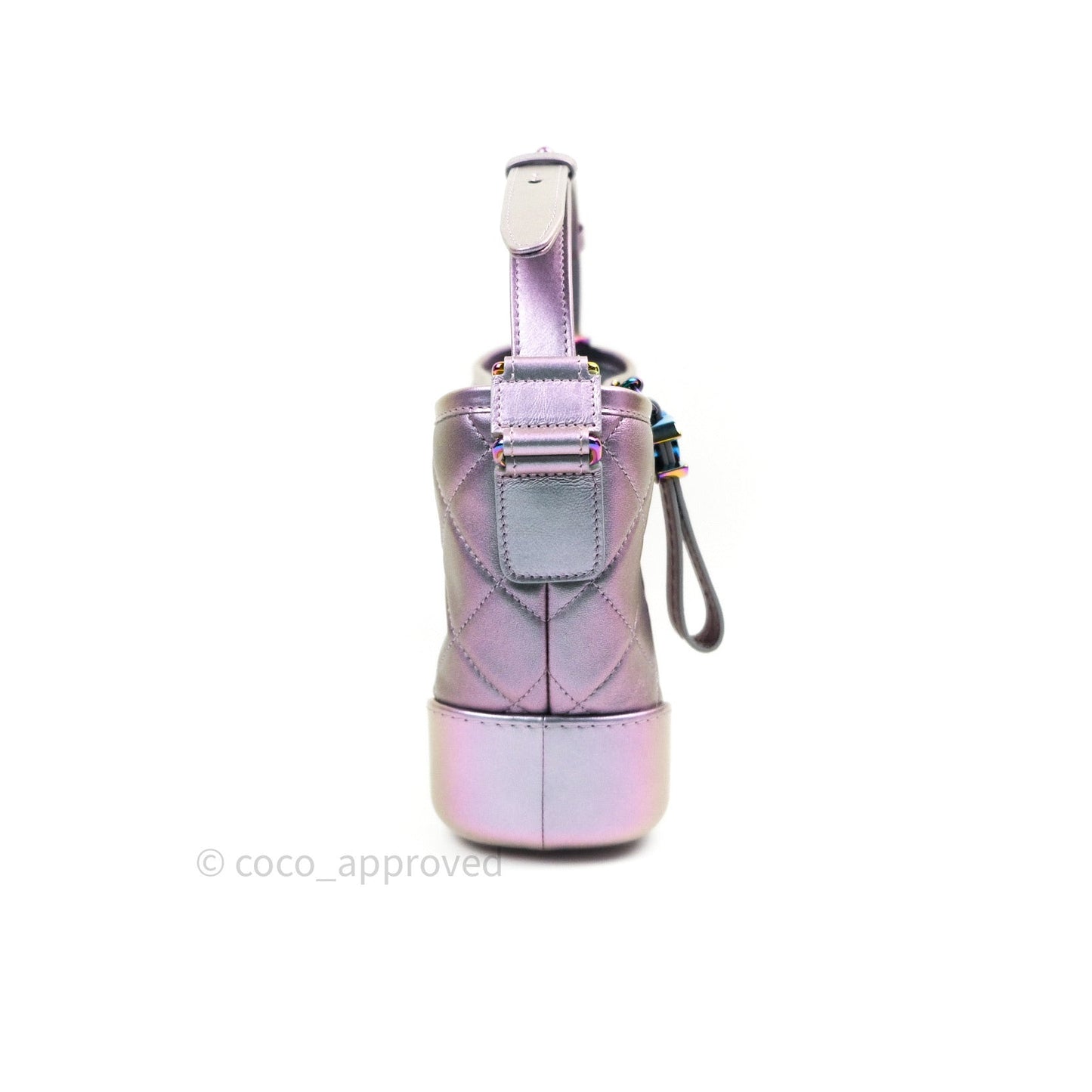 Chanel Small Gabrielle Hobo Iridescent Purple Mixed Hardware