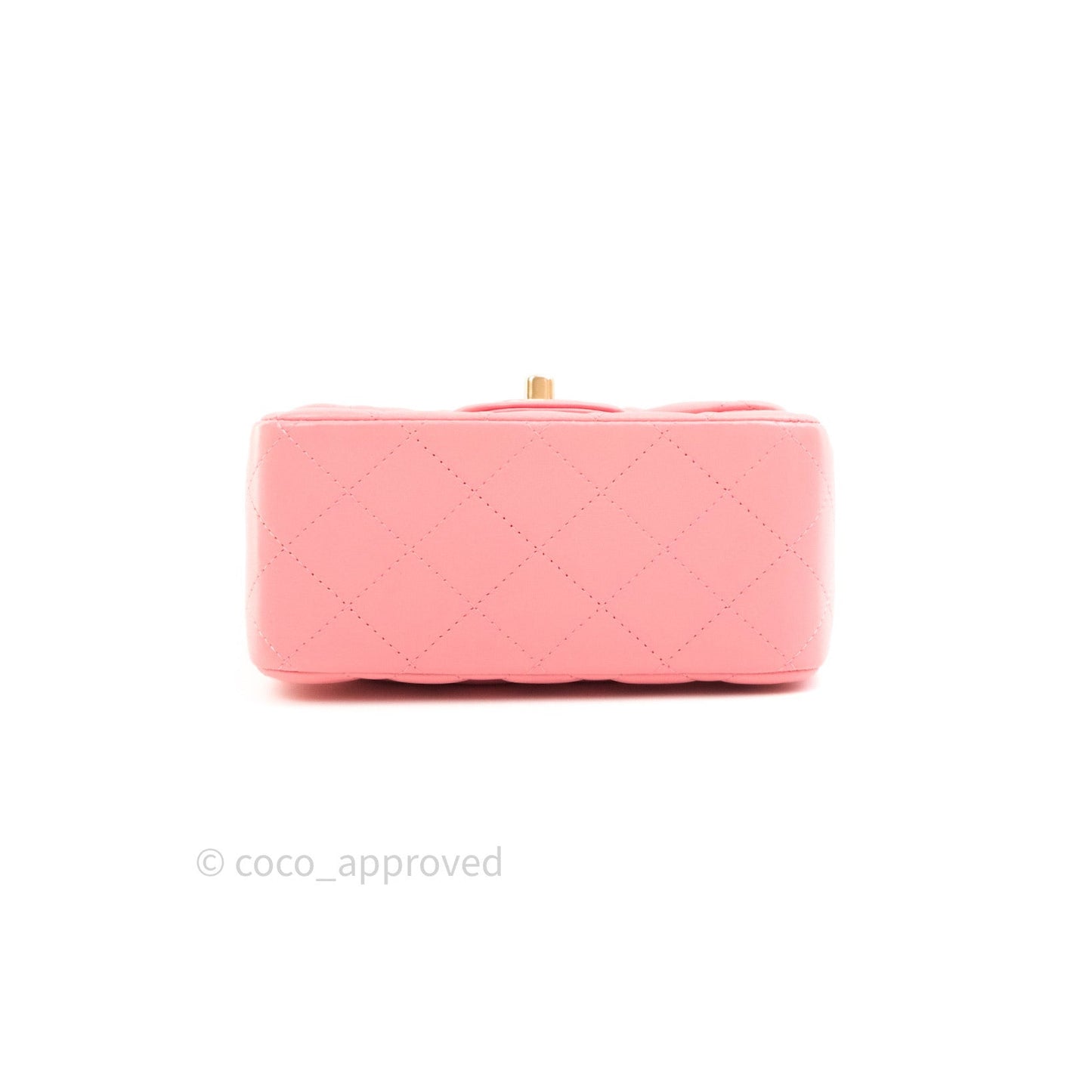 Chanel Mini Square Pink Lambskin Gold Hardware