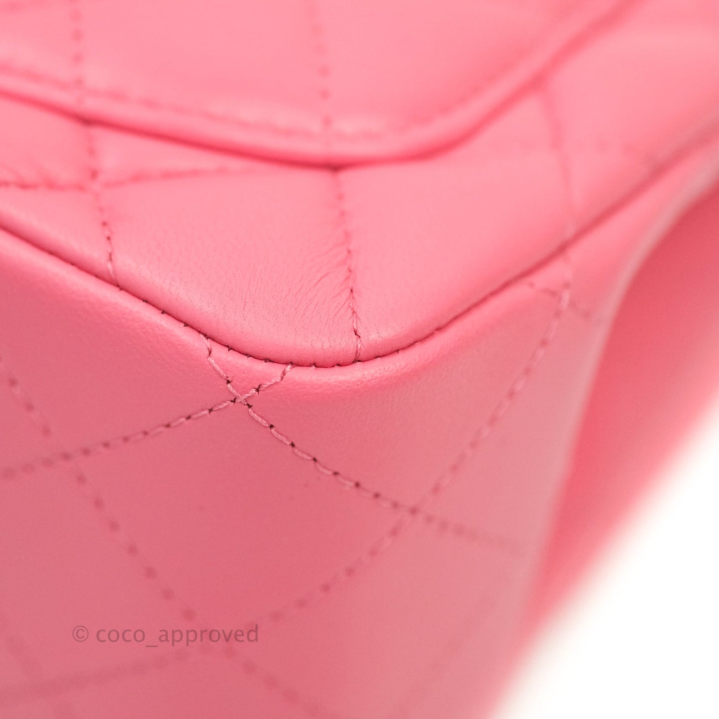 Chanel Mini Square Pink Lambskin Gold Hardware