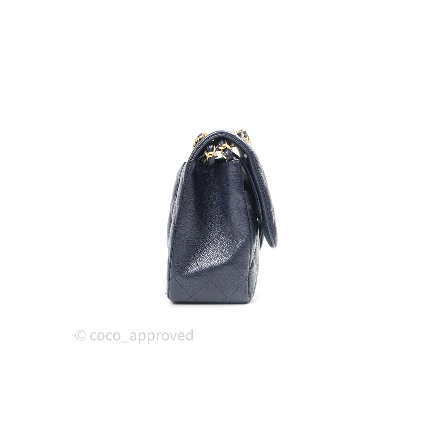 Chanel Jumbo Double Flap Navy Caviar Gold Hardware⁣⁣