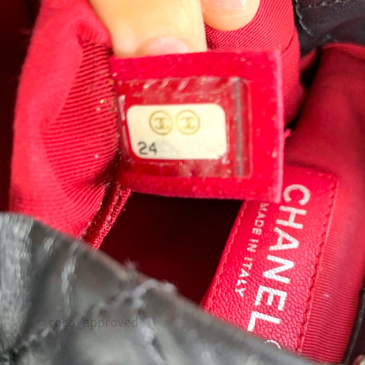 Chanel Gabrielle Backpack Black Aged Calfskin Small Navy Black