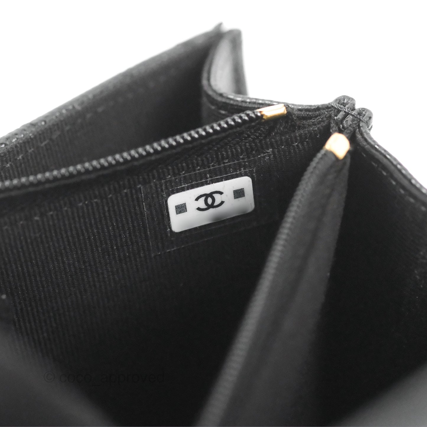 Chanel WOC Bag Charm Black Caviar Gold Hardware