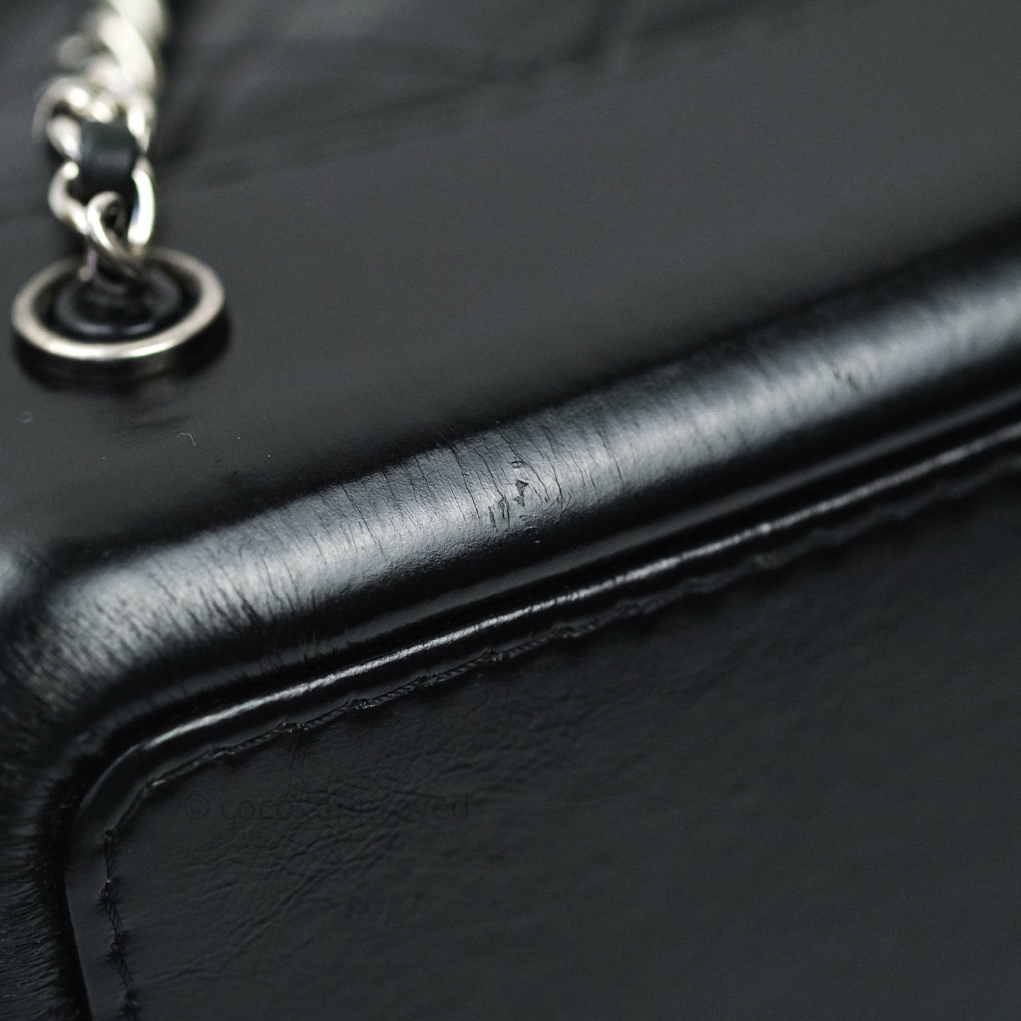 Chanel Gabrielle Backpack Black Aged Calfskin Medium Black