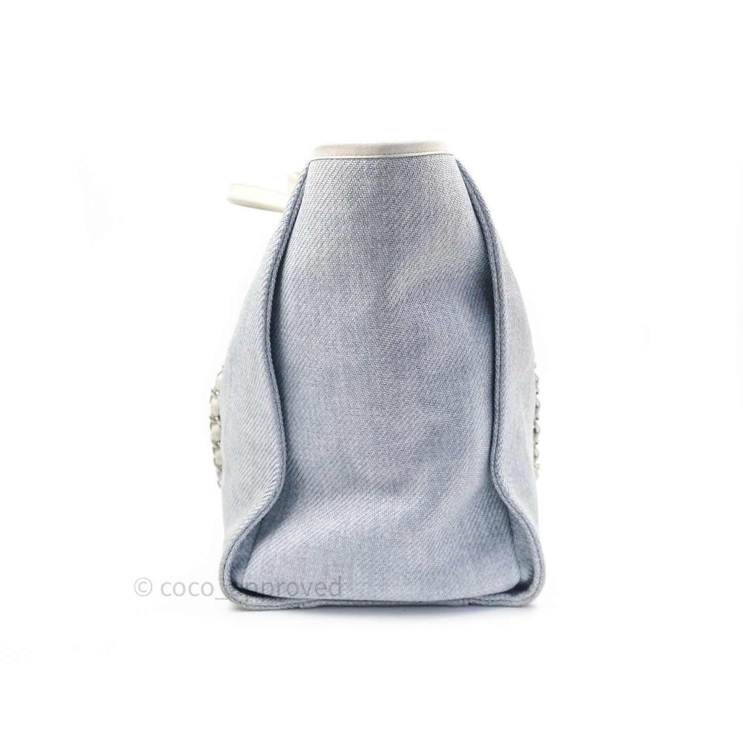 Chanel Canvas Extra Large Deauville Tote Light Grey