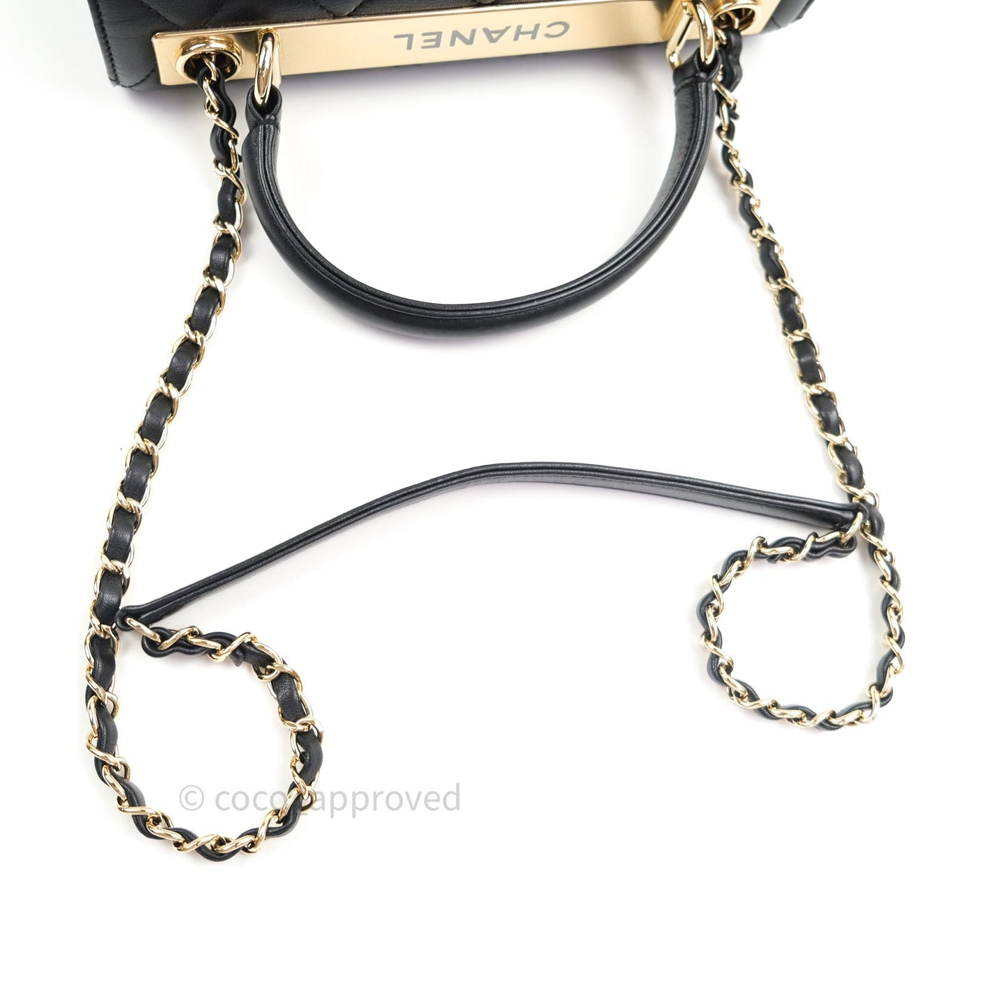 Chanel Trendy CC Small Black Lambskin Gold Hardware