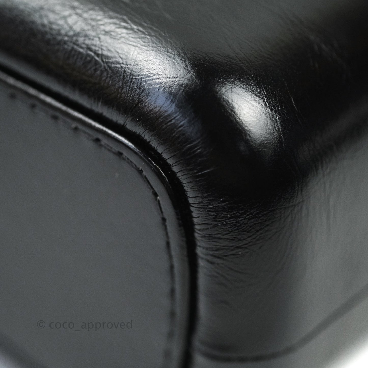 Chanel Medium Gabrielle White Black Aged Calfskin