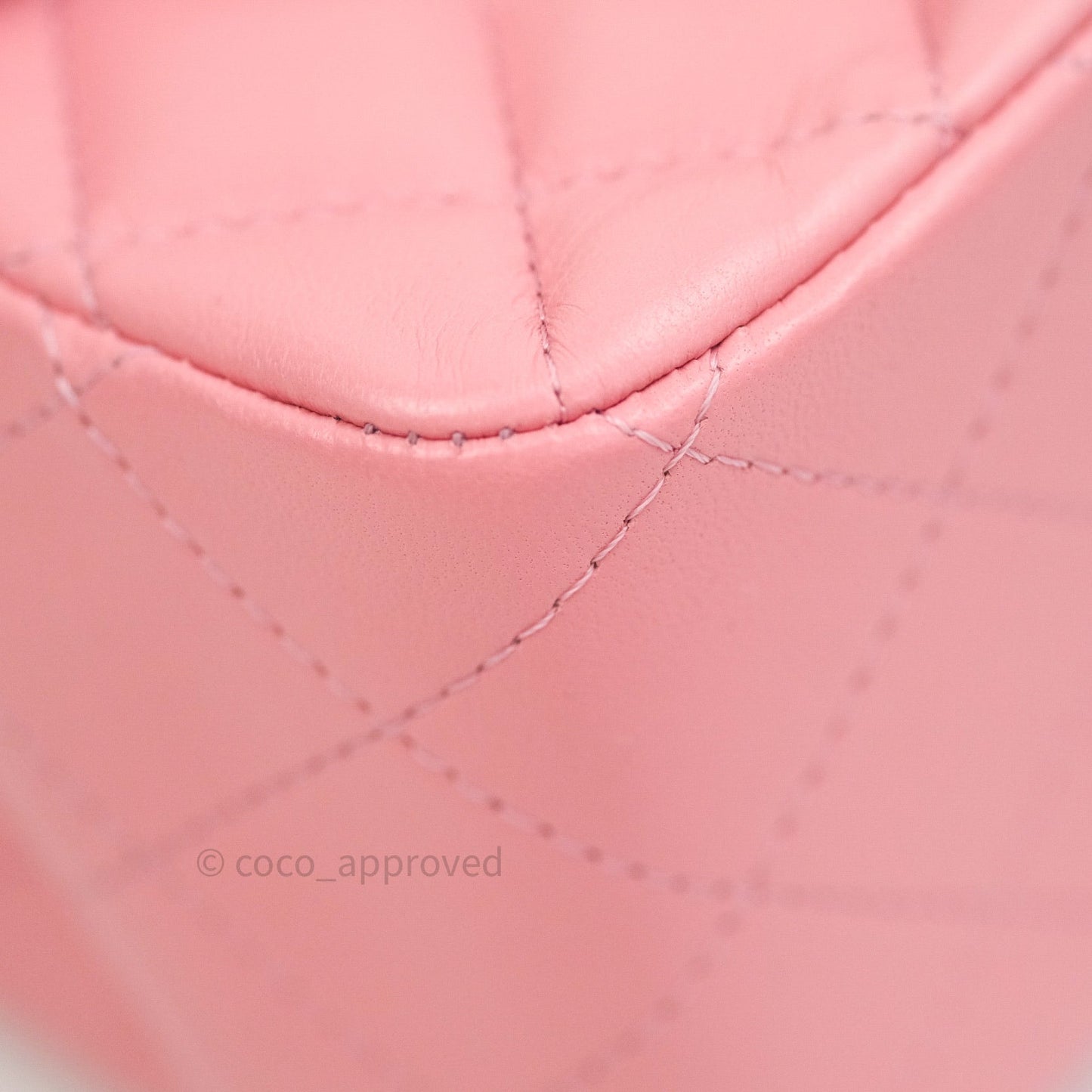 Chanel Mini Square Pink Lambskin Gold Hardware