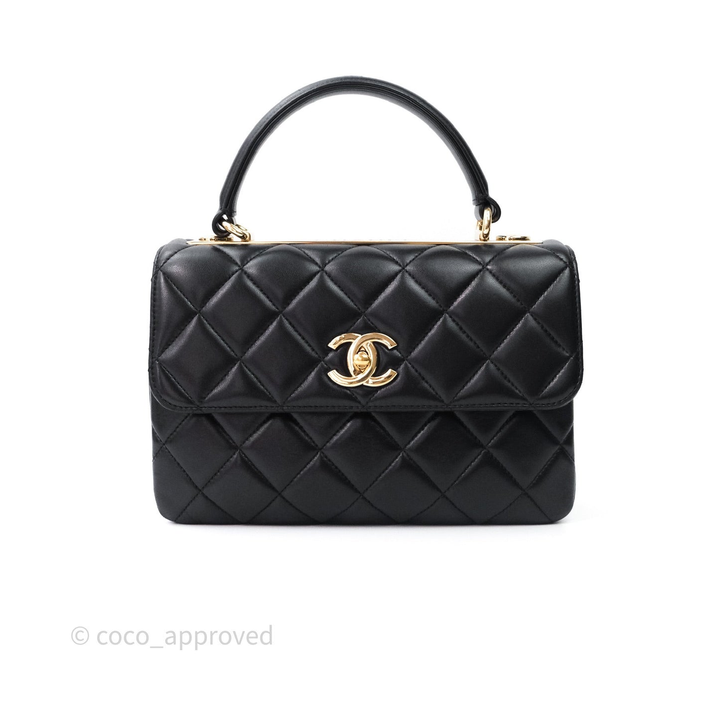 Chanel Trendy CC Small Black Lambskin Gold Hardware