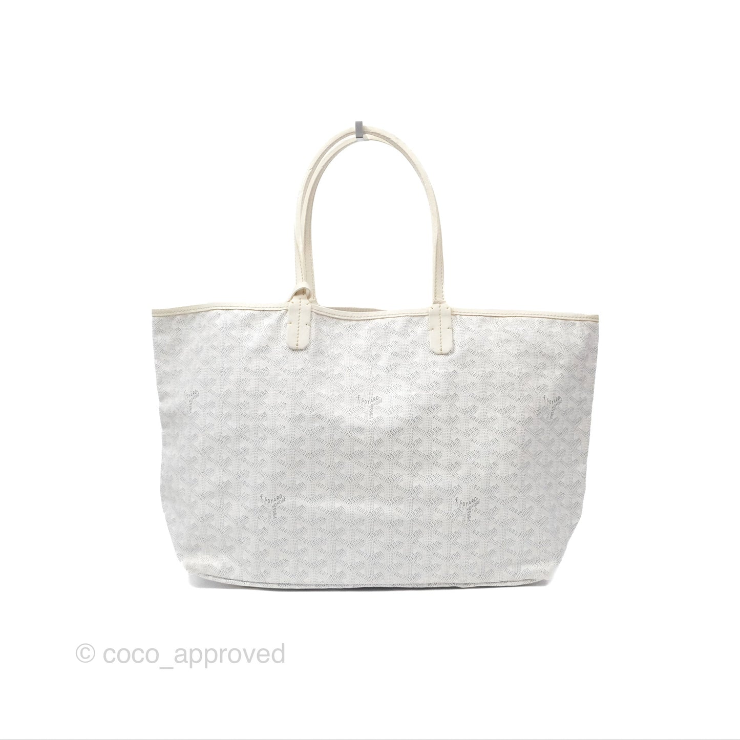 Goyard St Louis Tote PM ⁣⁣⁣⁣⁣⁣⁣⁣⁣⁣⁣⁣⁣⁣⁣⁣⁣⁣⁣⁣White Goyardine Canvas