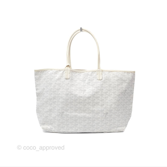 Goyard St Louis Tote PM ⁣⁣⁣⁣⁣⁣⁣⁣⁣⁣⁣⁣⁣⁣⁣⁣⁣⁣⁣⁣White Goyardine Canvas