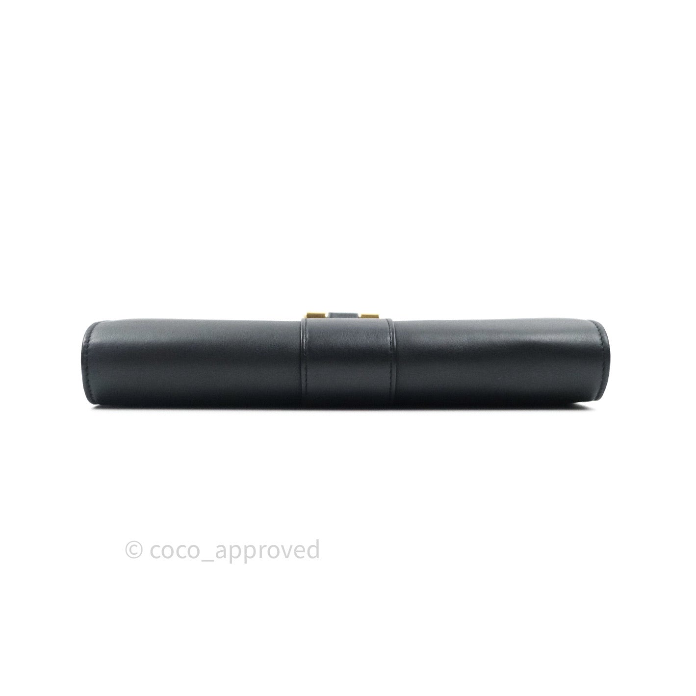 Saint Laurent Wallet on Chain Black Gold Hardware