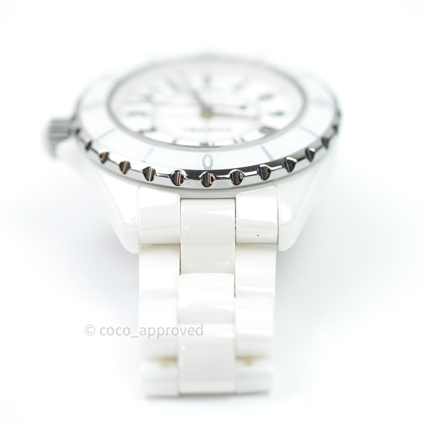 CHANEL J12 Automatic White Dial White Ceramic Strap Women's Watch