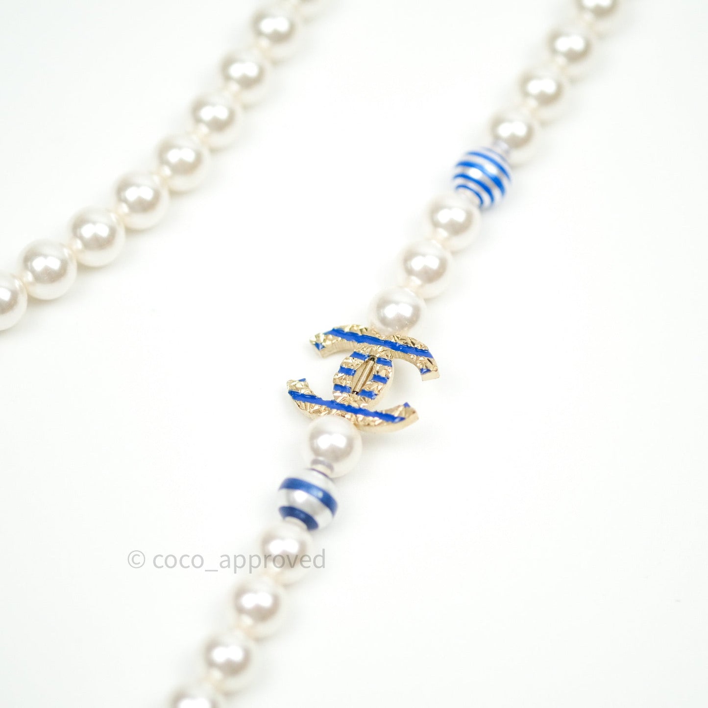 Chanel Long Pearl CC Necklace 19C