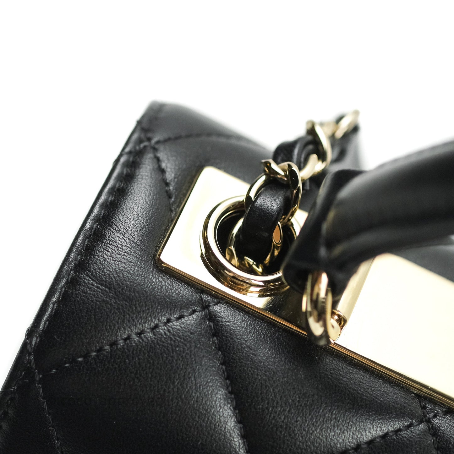 Chanel Trendy CC Small Black Lambskin Gold Hardware