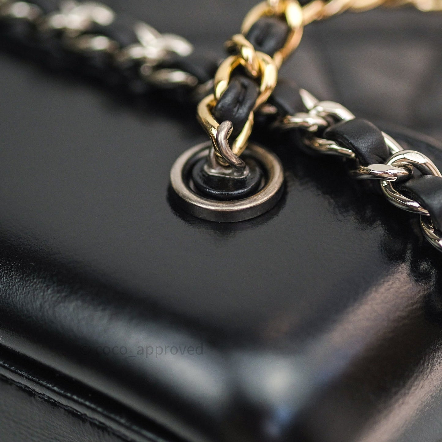 Chanel Gabrielle Backpack Black Aged Calfskin Small Black