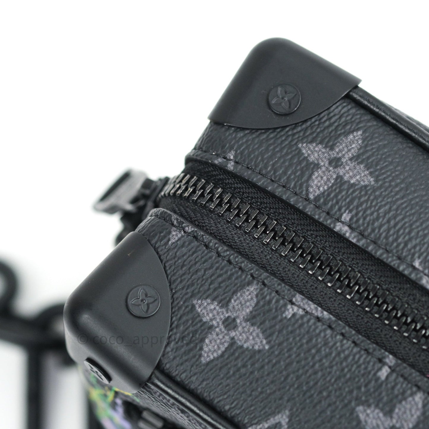 Lous Vuitton Monogram Flower Print Mini Soft Trunk Eclipse