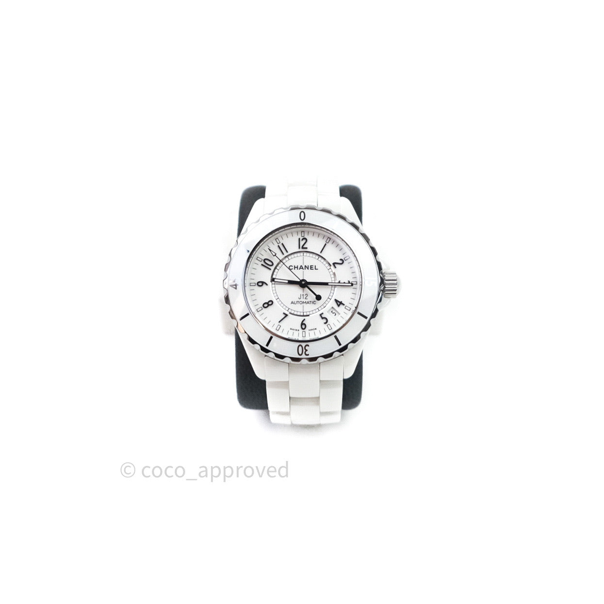 CHANEL J12 Automatic White Dial White Ceramic Strap Women's Watch
