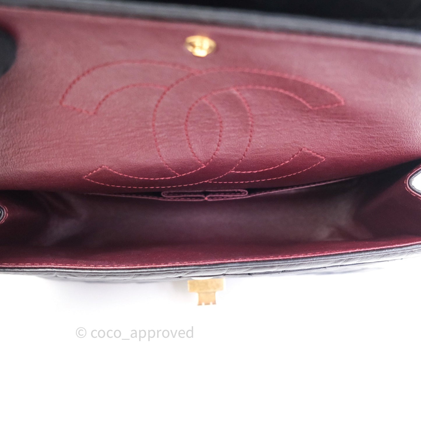 Chanel 2.55 Reissue Aged Calfskin 225 Flap Black Gold Hardware