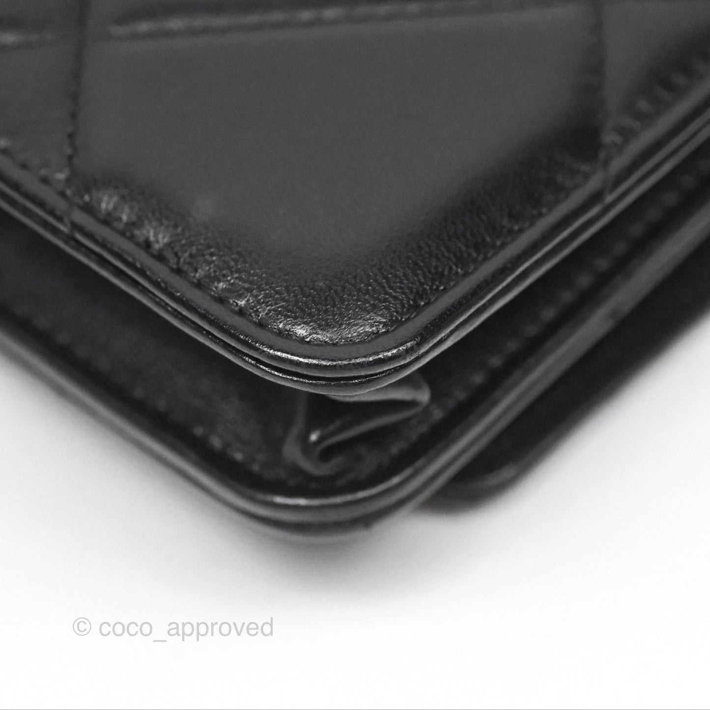 Chanel 19 Wallet on Chain WOC Black Mixed Hardware