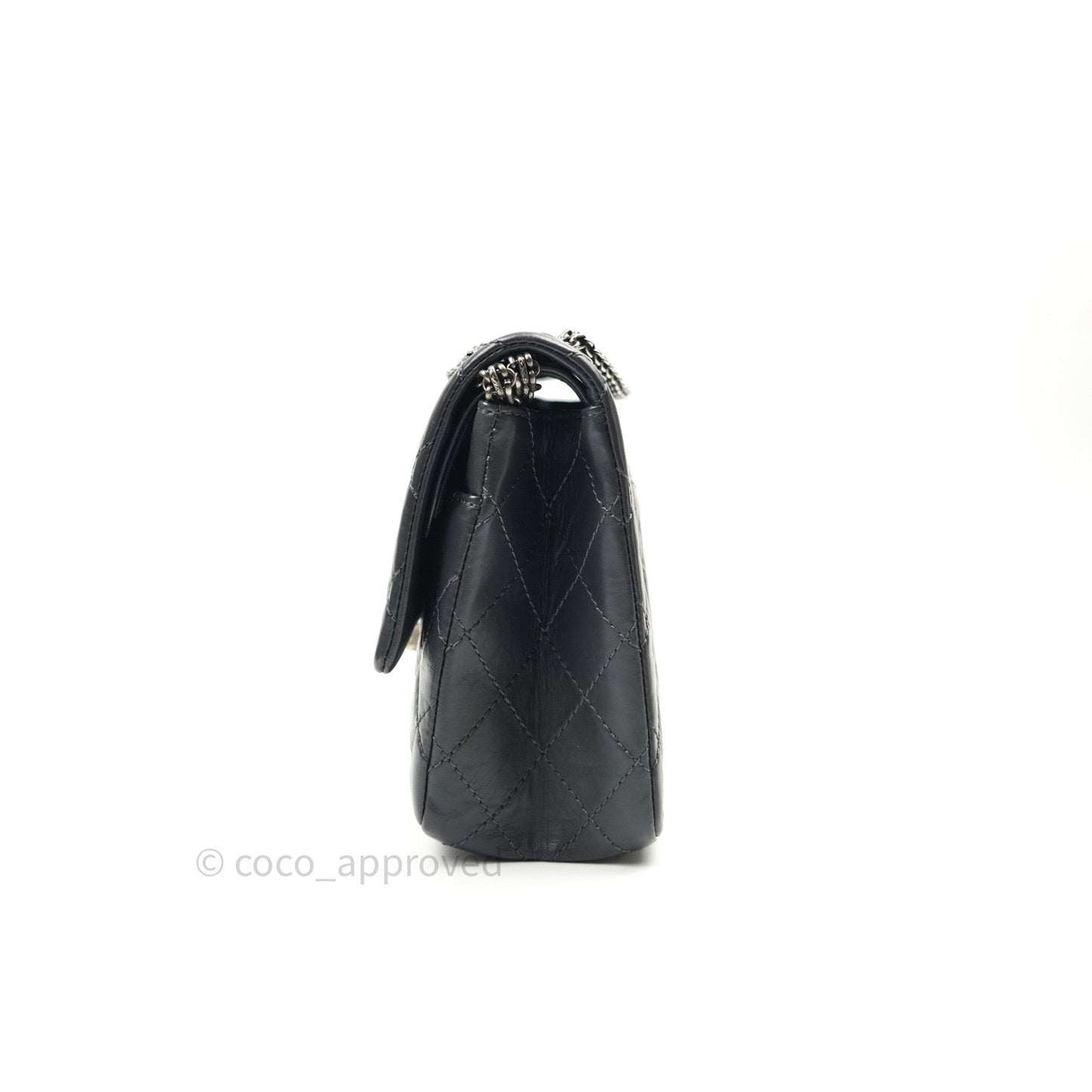 Chanel Reissue Quilted Aged Calfskin Dark Grey Ruthenium Hardware 226