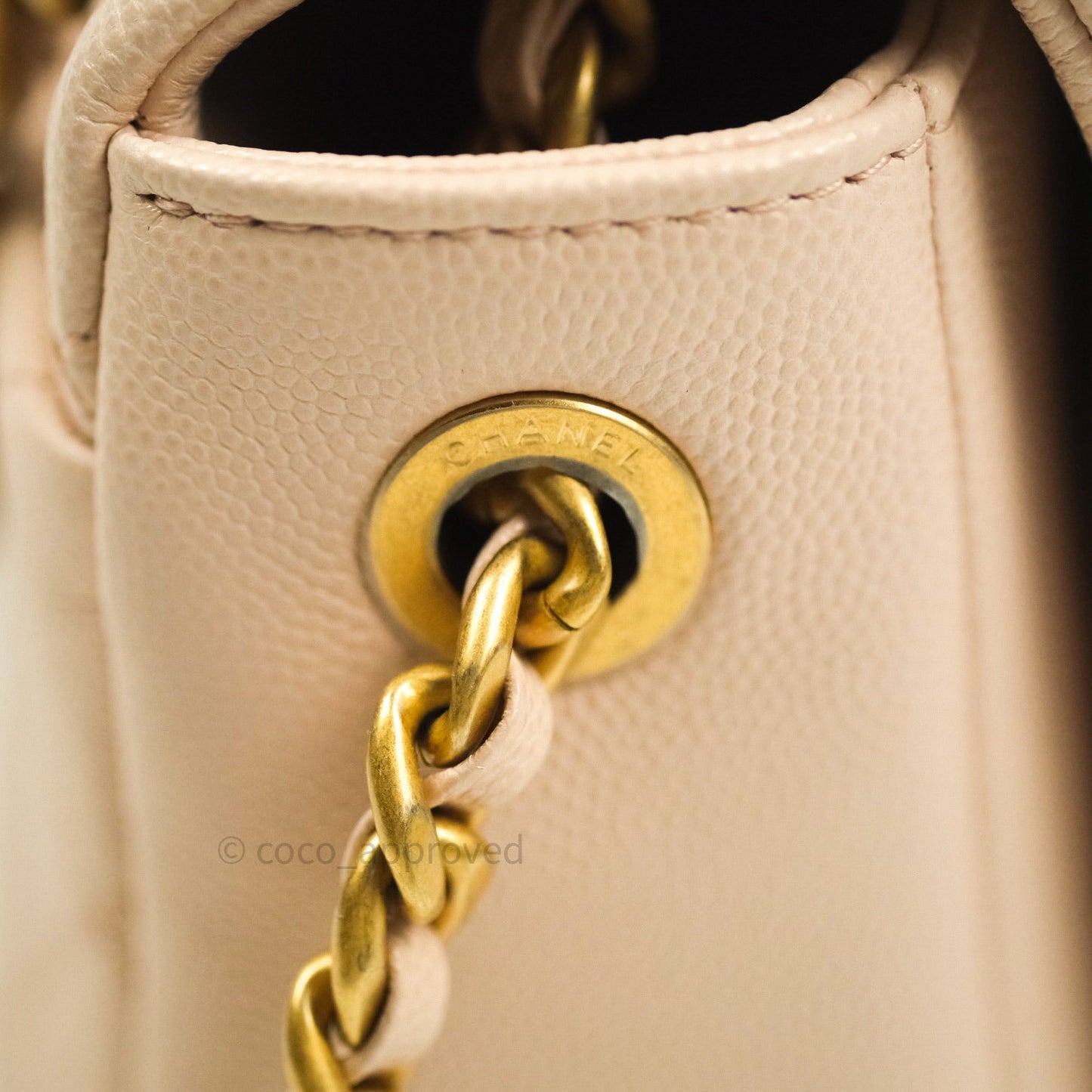 Chanel 2 Way Shoulder Bag Rose Pink Caviar Gold Hardware