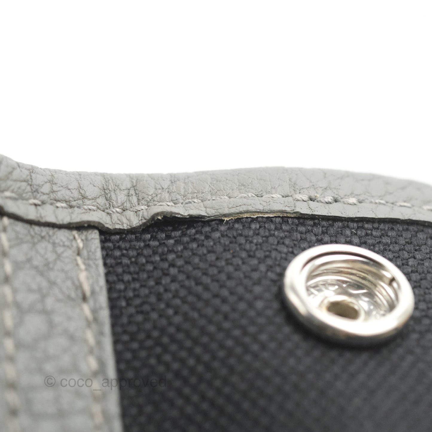 Hermès Garden Party 30 Canvas Black 89/Gris Meyer 0L
