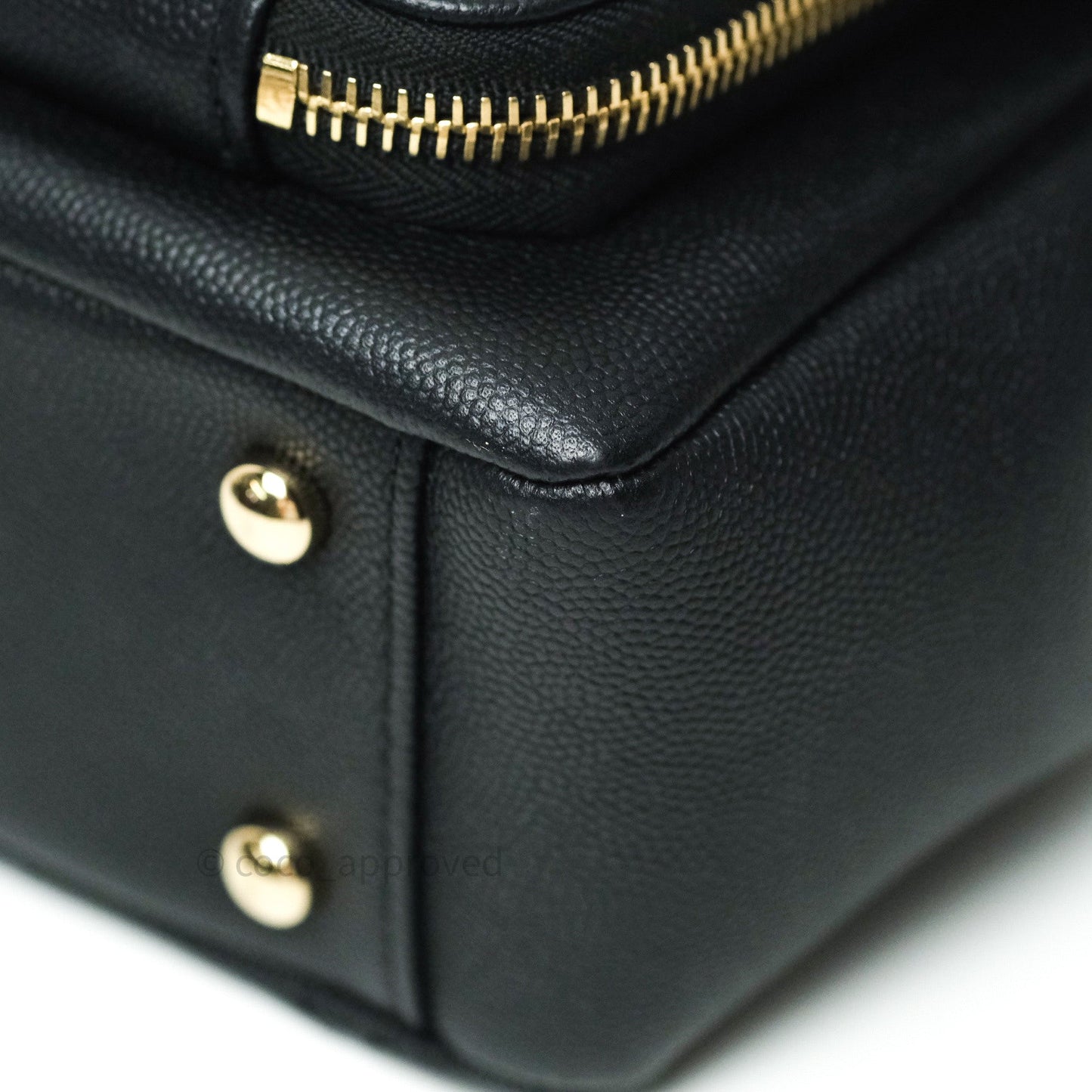 Chanel Quilted Medium Business Affinity Flap Black Caviar Light Gold Hardware