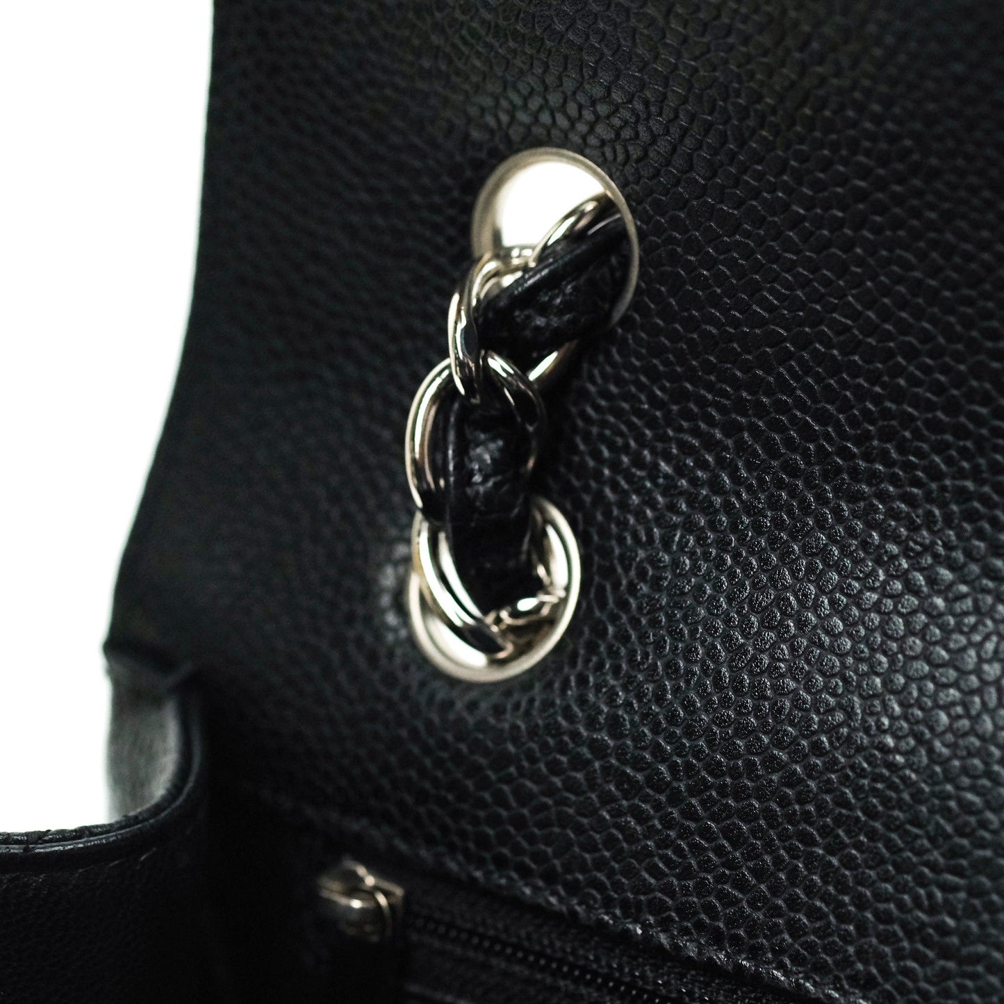 Chanel Classic Maxi Single Flap Quilted Black Caviar Silver Hardware