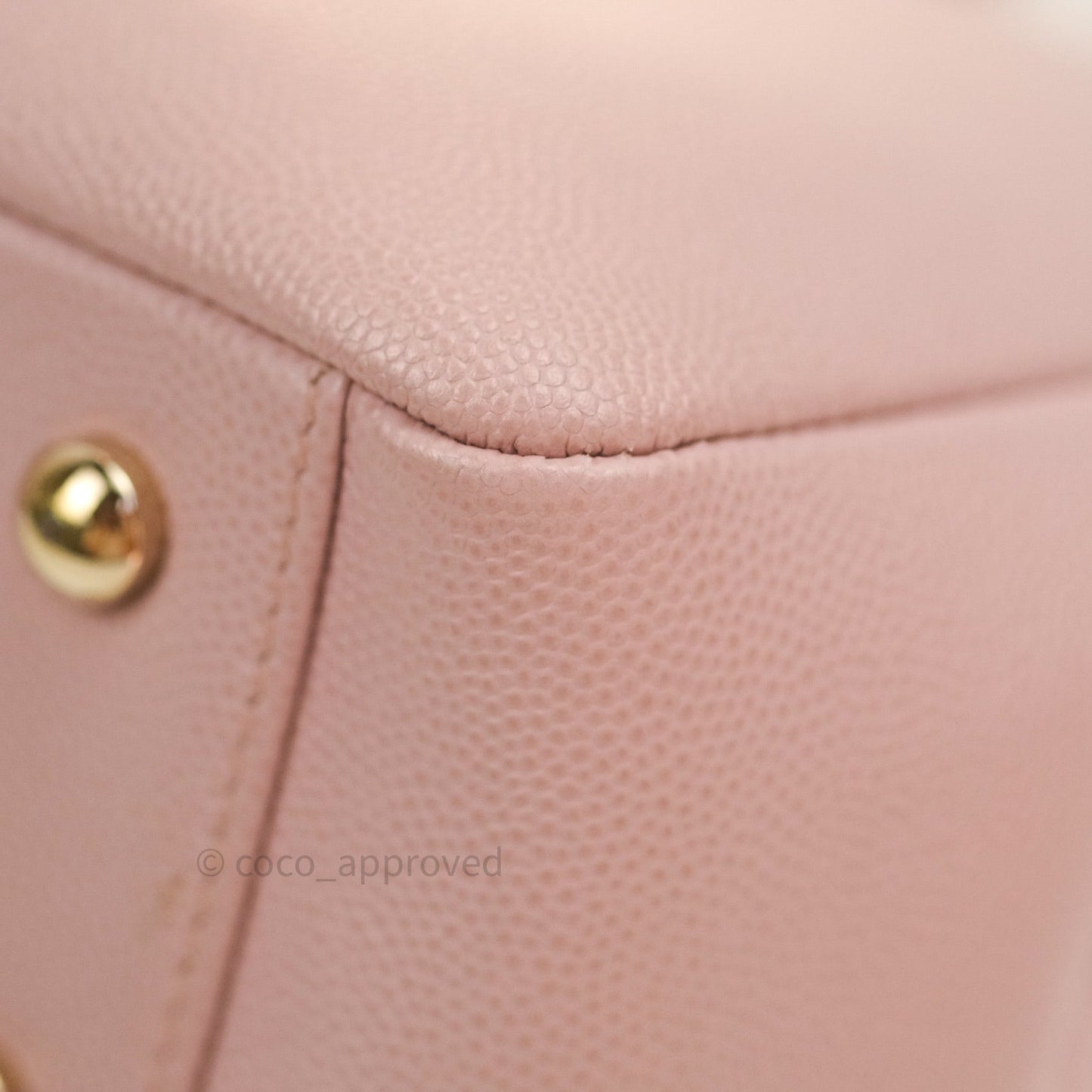 Chanel Quilted Medium Business Affinity Flap Light Pink Light Gold Hardware