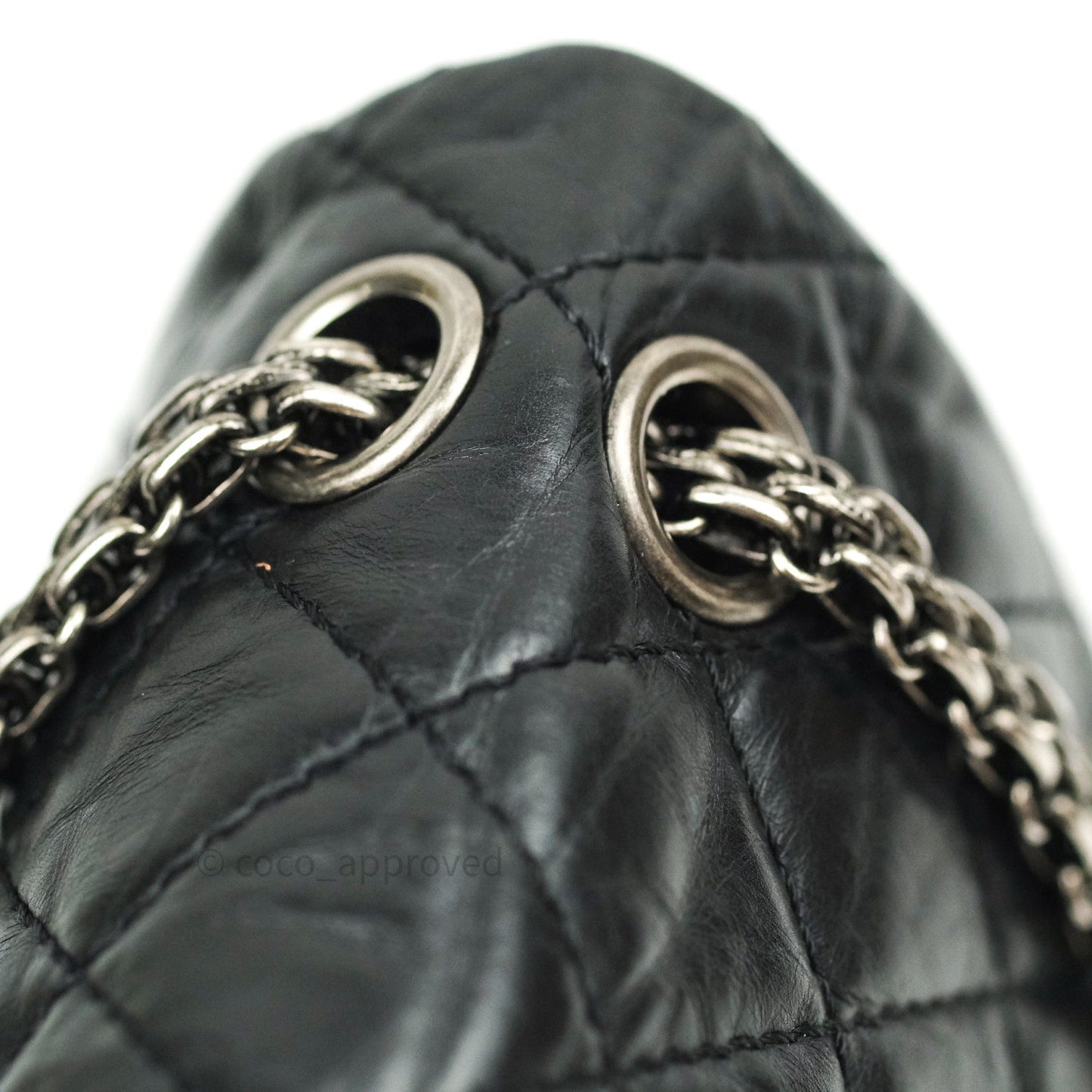 Chanel Reissue Quilted Aged Calfskin Black Ruthenium Hardware 226
