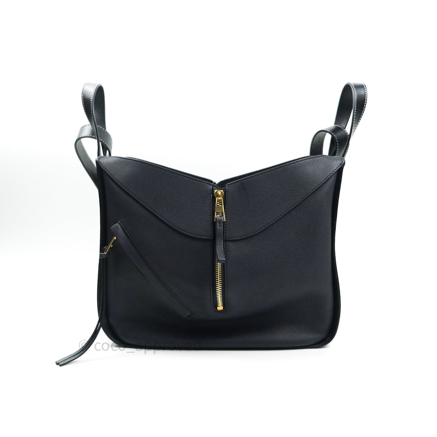 Loewe Small Hammock Navy Classic Calfskin Navy Gold Hardware