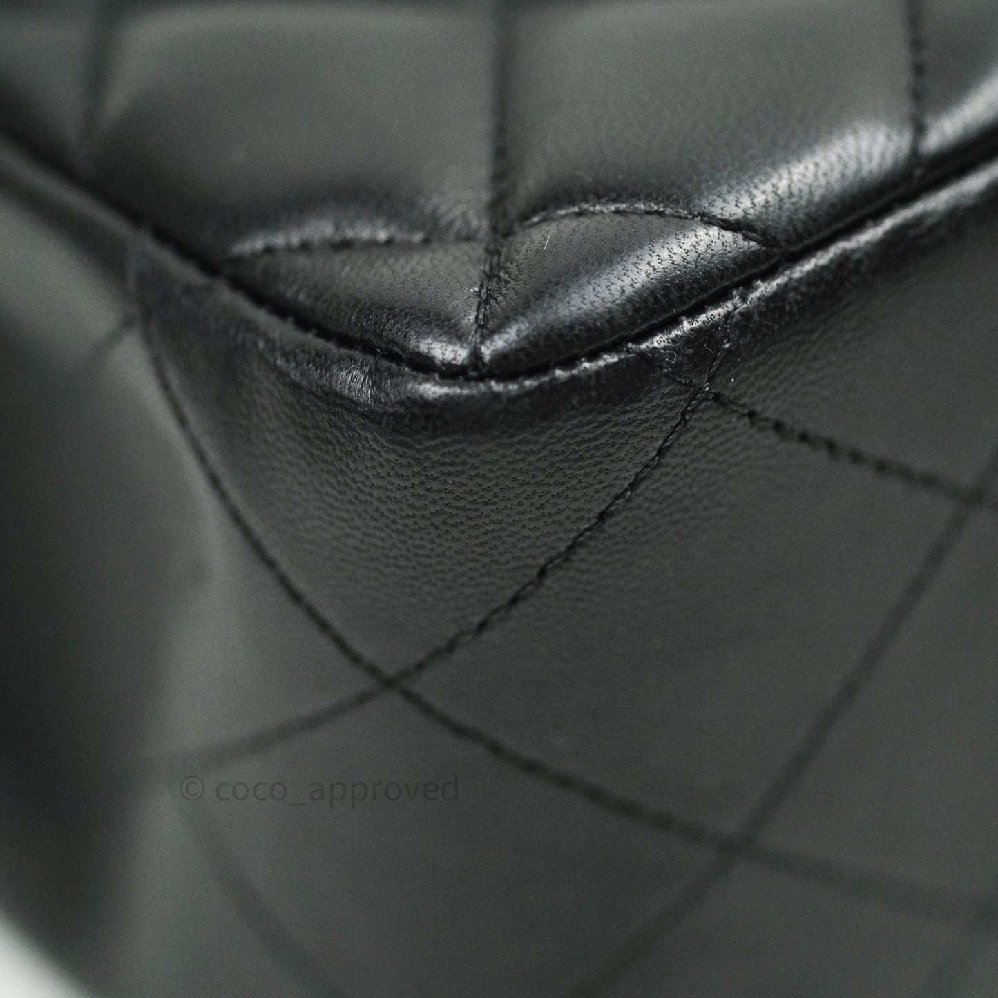 Chanel Jumbo Double Flap Black Lambskin Silver Hardware⁣⁣