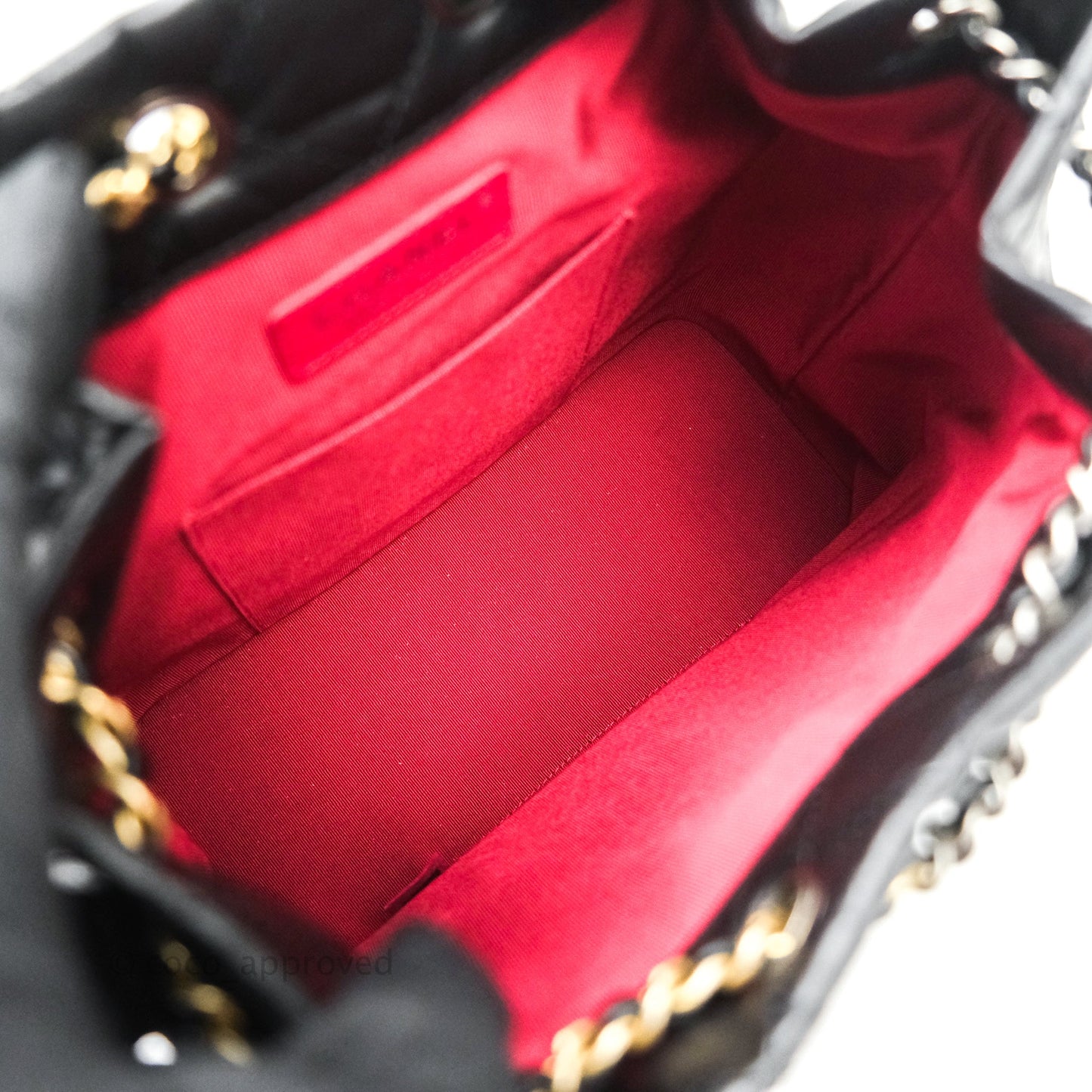 Chanel Gabrielle Backpack Black Aged Calfskin Small Black