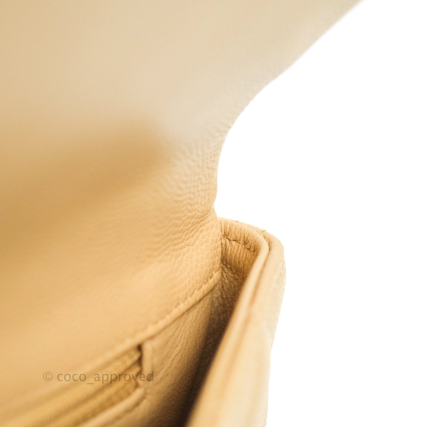 Chanel Timeless Clutch Beige Caviar Gold Hardware