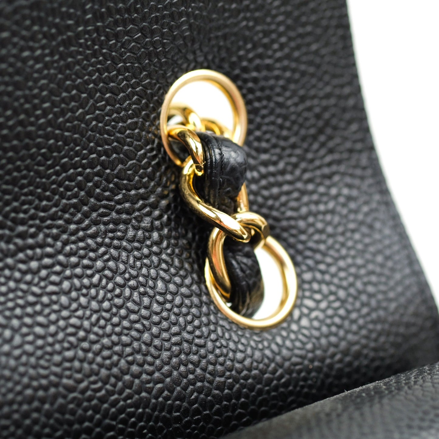 Chanel Classic Jumbo Double Flap Black Caviar Gold Hardware⁣⁣