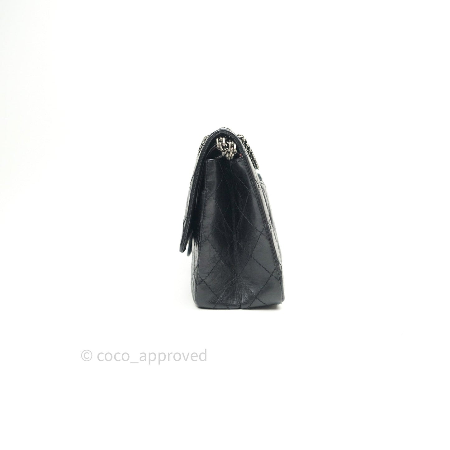 Chanel Reissue Quilted Aged Calfskin Black Ruthenium Hardware 226