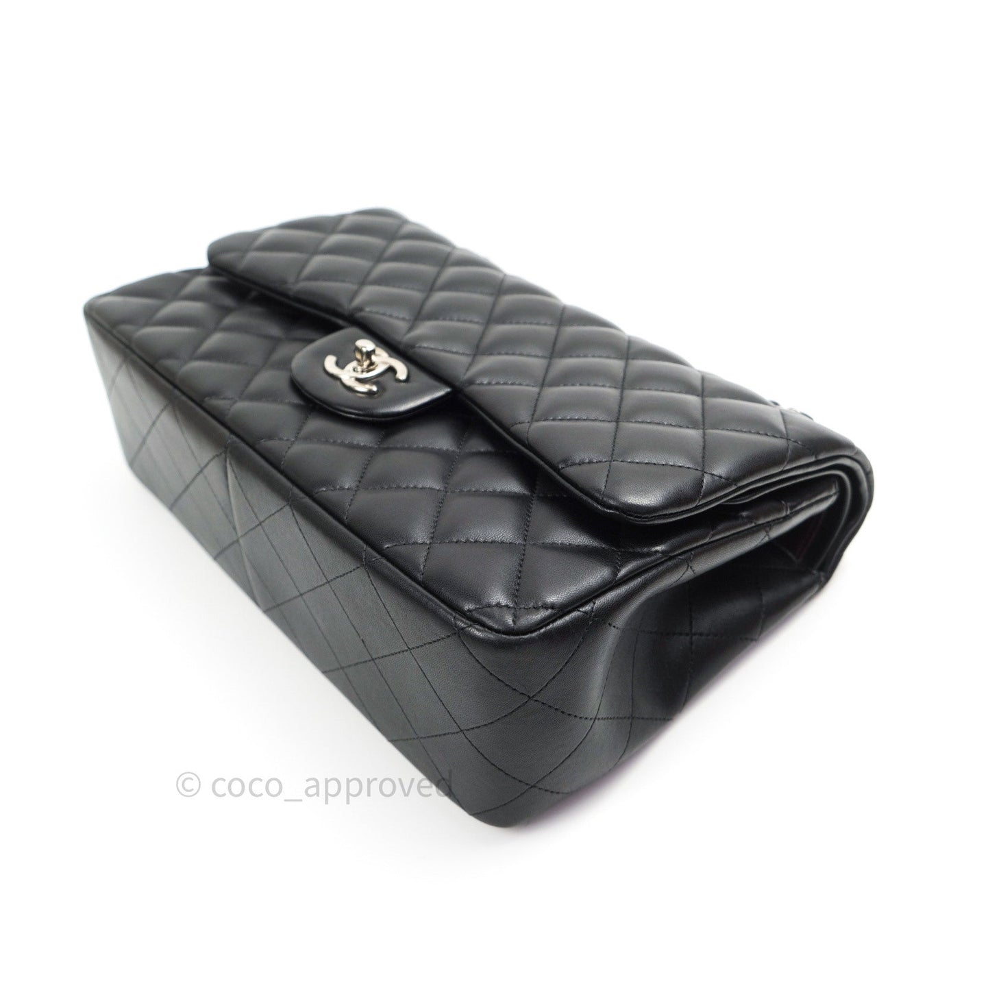 Chanel Jumbo Double Flap Black Lambskin Silver Hardware⁣⁣