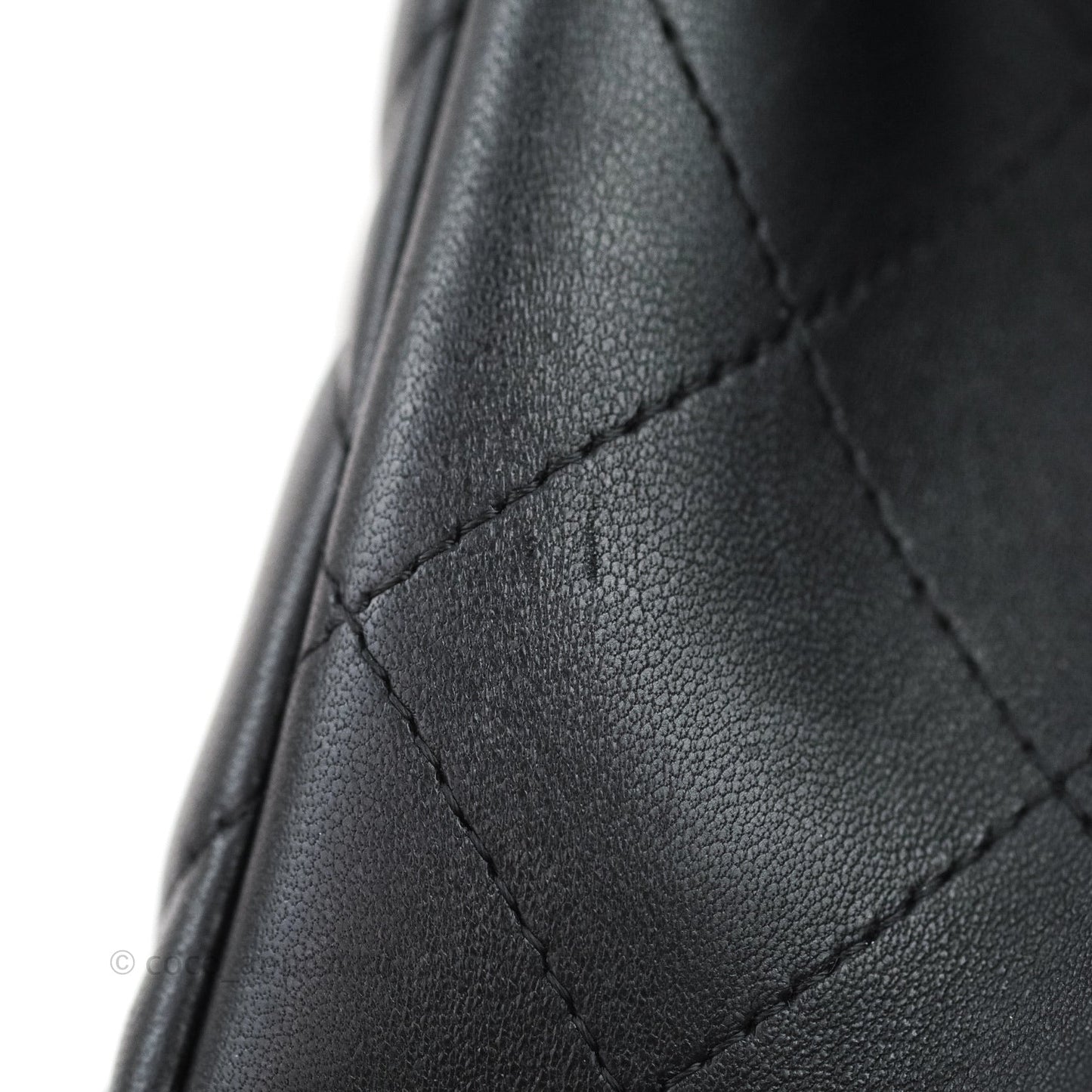 Chanel Jumbo Double Flap Black Lambskin Silver Hardware⁣⁣