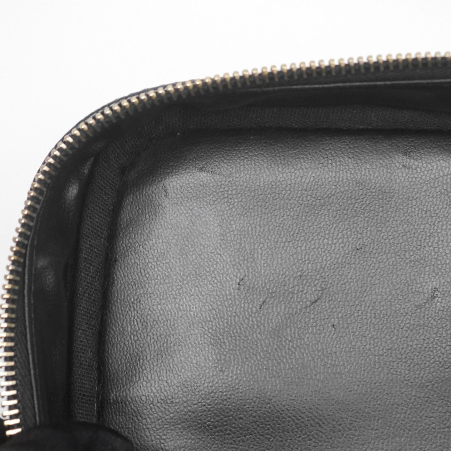 Chanel Vintage Vanity Case Black Caviar Gold Hardware