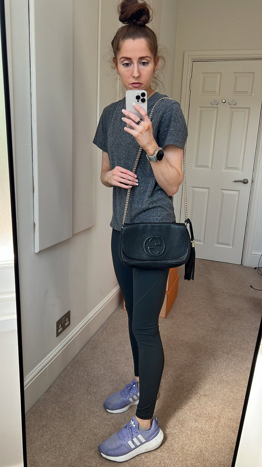 Luxury Gucci Trending 2025 Black Soho Disco Crossbody Flap Bag