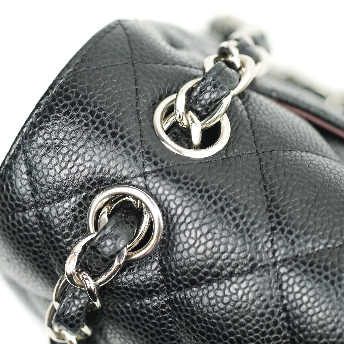 Chanel Classic Jumbo Double Flap Black Caviar Silver Hardware⁣⁣