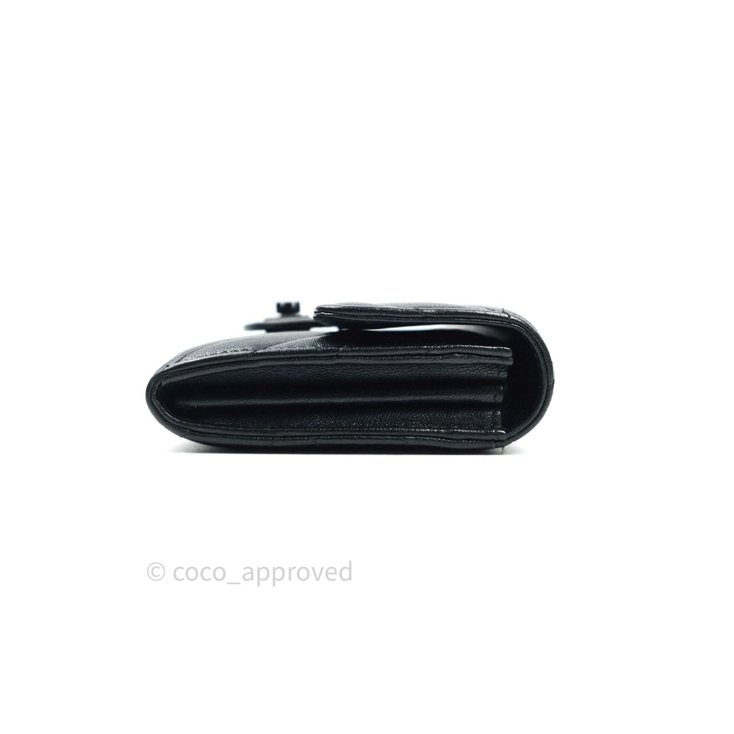 Chanel Chevron Sheepskin Reissue Large Flap Wallet So Black