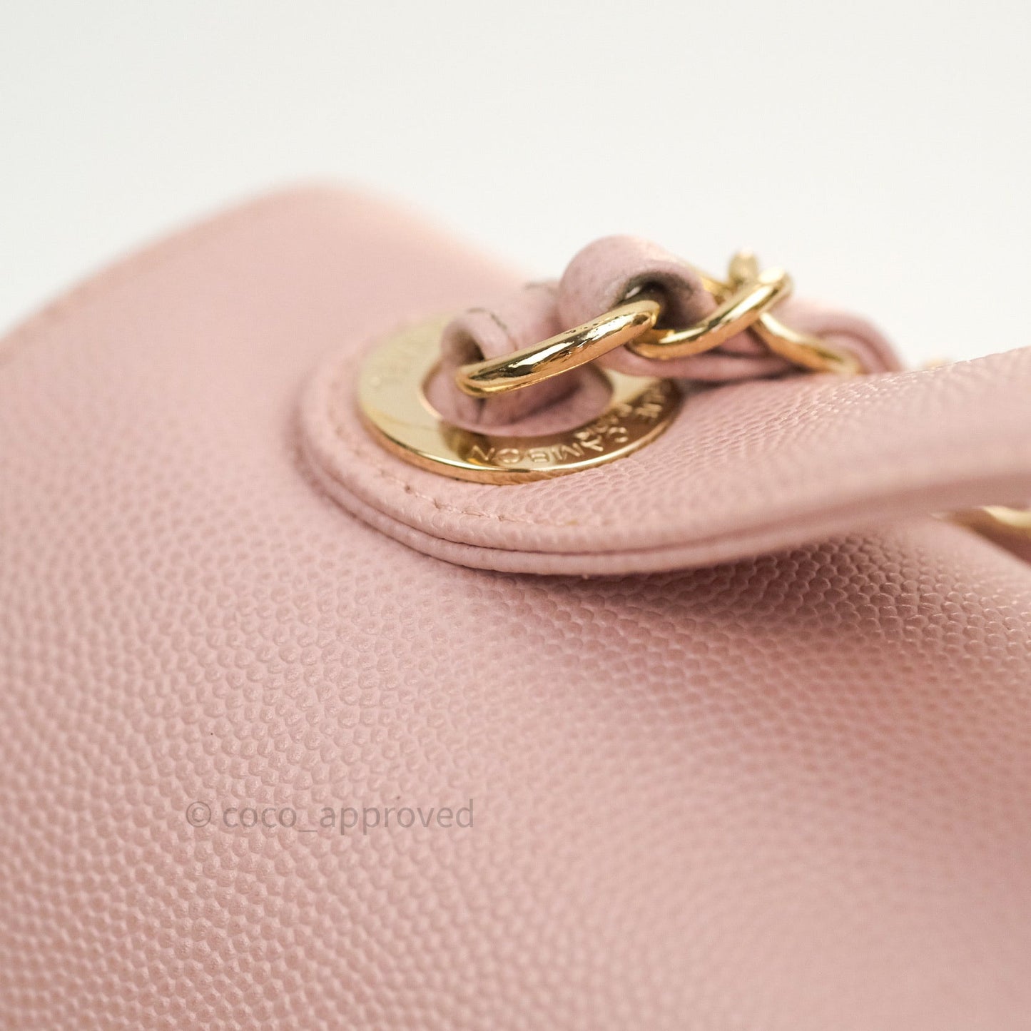 Chanel Quilted Medium Business Affinity Flap Light Pink Light Gold Hardware