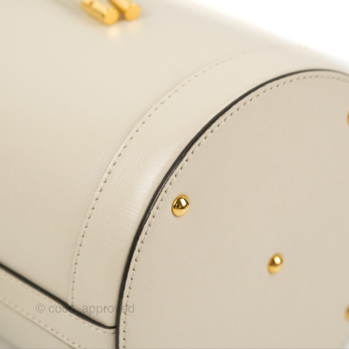 Gucci Horsebit 1955 Small Bucket Bag Cream
