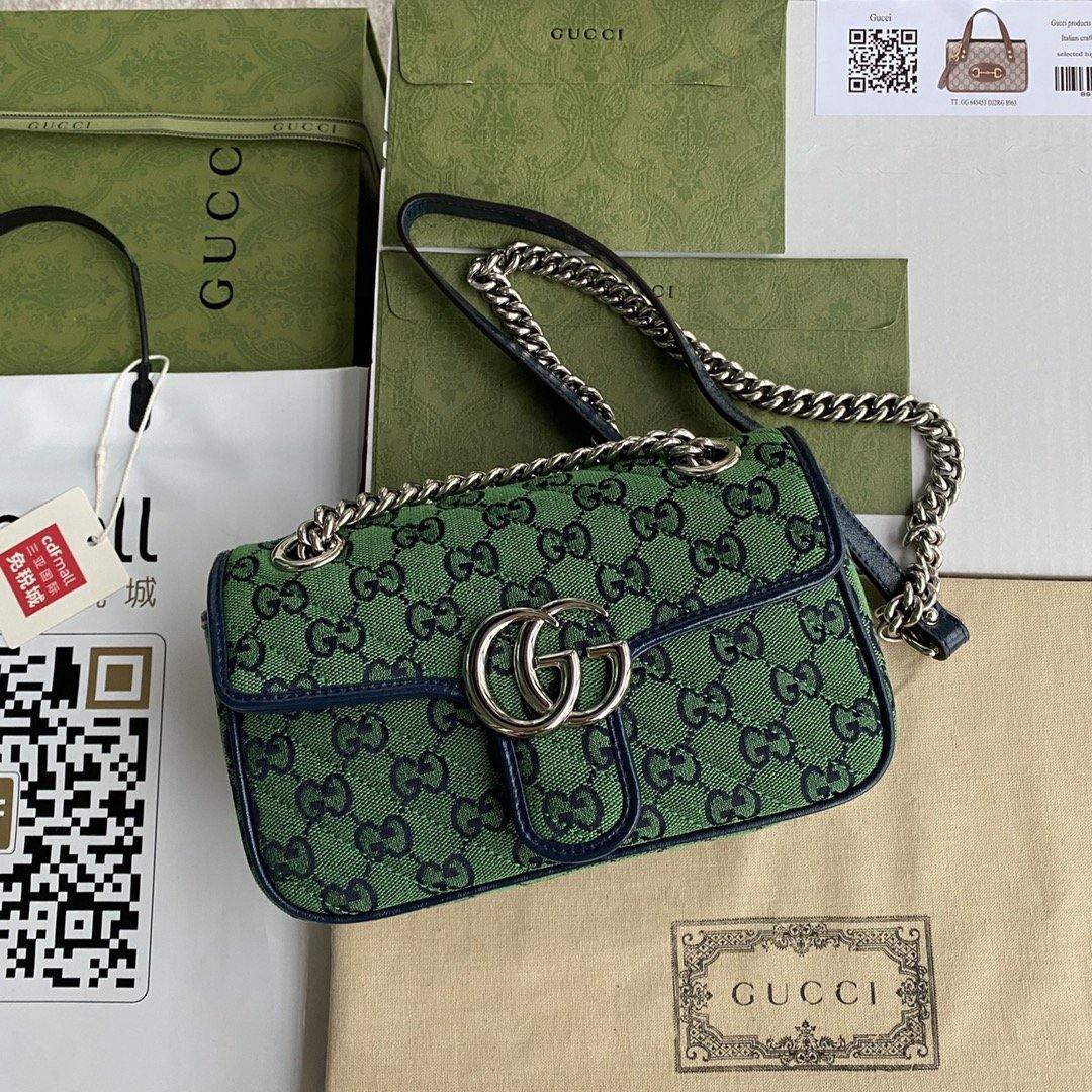 Luxury Gucci Marmont Multicolor Shoulder Bag